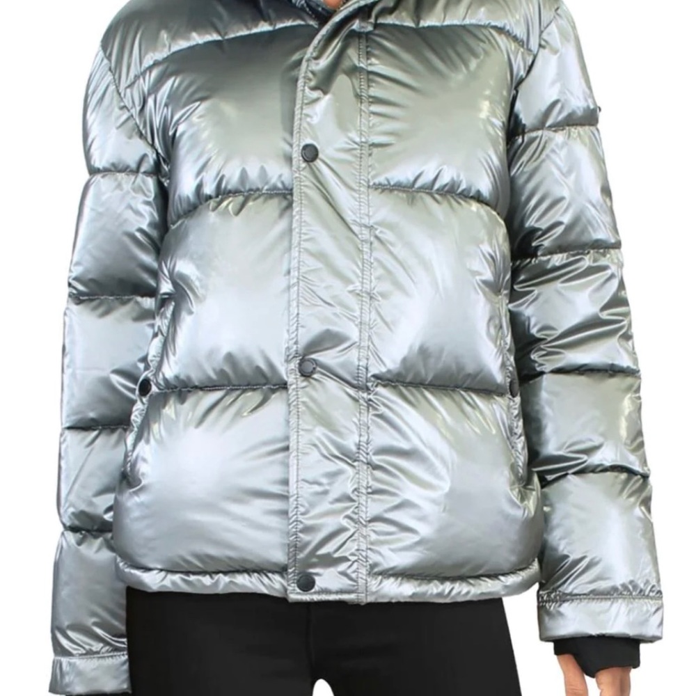 BCBG MAX AZRIA Silver Coat.